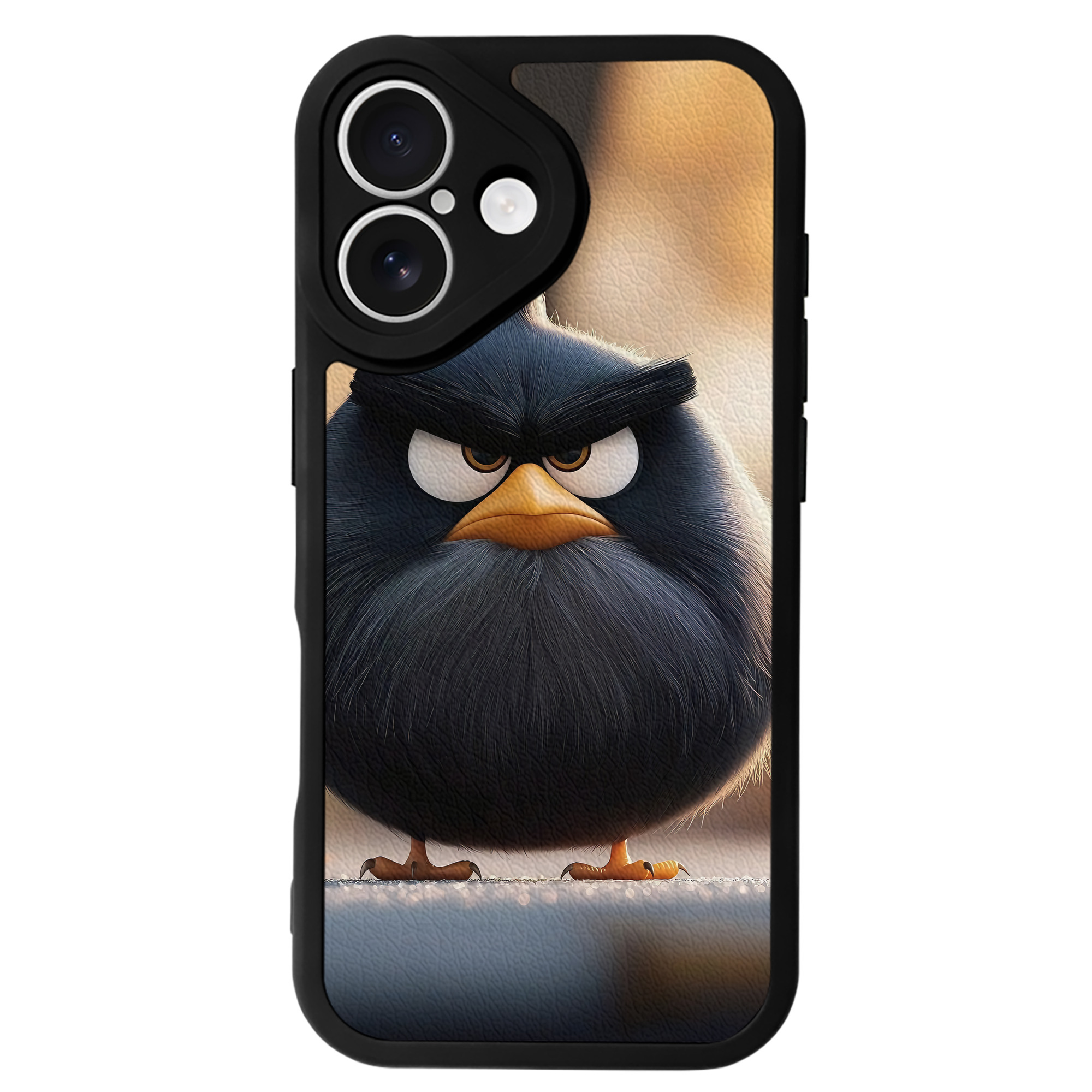 （画像用） Angry Birds アングリーバード 【iPhone 16シリーズ対応】シリコンスマホケース（レザー調） 材質：シリコン